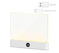 Luz de libro plana - 3 modos LED, luz de lectura recargable de página completa | Luz de lectura flexible para dormitorio, lectura, oficina, estudio, dormitorio, biblioteca, trabajo, camping,