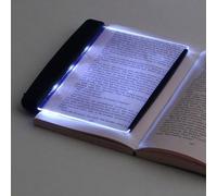 Luz de libro plana para leer en la cama por la noche, luz LED transparente para página completa, lámpara de lectura para estudiantes, luz de libro portátil, luz de marcador para lectura, panel