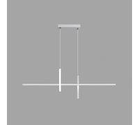 Luz de línea de colgante de comedor de comedor minimalista, lámpara de estudio de estudio de hierro de aluminio 32W, Luz de colgante de barra de café, Oficina de diseñador Luz de barra larga, luces