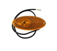 Luz de liquidación naranja 2 LED marcador lateral ovalado