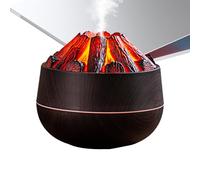 Luz de Llama Led, Humidificador con Luz, Humidificador silencioso con luces de llama y carga USB, Humidificador difusor decorativo con dos modos de pulverización, luz de fuego multifuncional para dorm