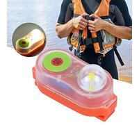 Luz de localización automática de supervivientes, lámpara de luz de Chaleco Salvavidas LED, Litio JHYD-I Agua de mar Autoiluminación Linterna de Ahorro de Vida Lámpara de atracción de luz(Naranja)