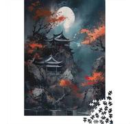 Luz de Luna del Templo Antiguo Paquete De Rompecabezas 1000 Piezas, Papel Grueso, Adultos Y Niños 8-12, Decoración Mural, Regalo Año Nuevo, Reto Cerebral 70x50cm/1000pcs