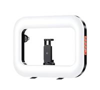 Luz de - Luz para selfie recargable de tipo C | Lámpara para cámara para móvil con brillo ajustable, para casa, viajes, conciertos, camping, escuela, oficinas, trabajo al aire y Quo