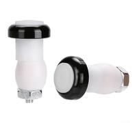 Luz de manillar de bicicleta de aleación de aluminio con señales de giro LED brillantes, ajuste ajustable para manillar de ciclismo, incluye modos constante y flash (negro)