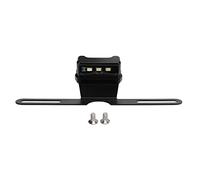 Luz De Matrícula De Motocicleta, Lámpara De Matrícula De Motocicleta LED Azul Con Soporte Universal Para Remolque De Camión De Coche RV 12V(negro)