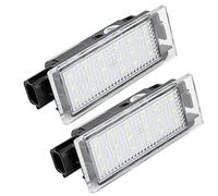 Luz de matrícula LED, 2 piezas de luz de matrícula para coches, luz LED de número de lámpara de etiqueta trasera para Twingo/Clio/Megane/Lagane
