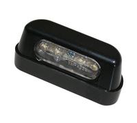 LUZ de matrícula SHIN YO LED, ABS negro, negro