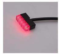 Luz de matrícula Universal Cuadrada pequeña para Motocicleta, luz Trasera, Accesorios de modificación de Moto, luz de Freno, Intermitentes, Luces traseras