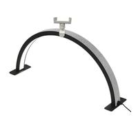 Luz De Media Luna De 55 Cm Para Escritorio De Uñas, Lámpara De Mesa Nail Tech De 36 W Con Soporte Para Teléfono, Múltiples Modos De 3 Colores, 10 Extensiones De Brillo, Para Pestañas De black diamond