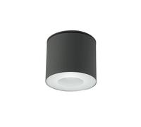 Luz De Montaje Redonda Exterior Foco Gris Oscuro GU10 IP44 Compacto