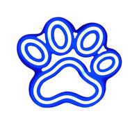 Luz de neón con estampado de patas - Decoración acrílica rosa brillante, acento para habitación de mascotas, arte de pared iluminado, símbolo de pata LED con diseño alimentado por USB | Linda lámpara