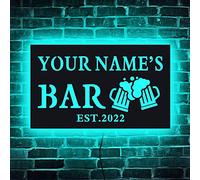 Luz de neón de cerveza de bar, letrero de copa de vino, letreros de luz LED para el hogar Bar bebida Club Pub señalización de negocios, decoraciones de pared de habitación de fiesta