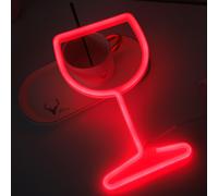 Luz de neón de pared de PhantasyStar, 1 pieza - Decoración de mesa y pared LED con USB/pila, adecuada para el hogar, , Navidad, San Valentín, Plug-and-Play para dormitorio, USB para