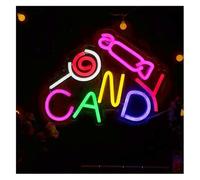 luz de neón Decoración de luces neón LED estilo caramelo para letreros