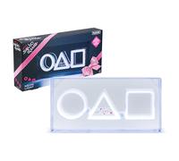Luz de neón LED con logotipo del juego del calamar, producto oficial, acrílico independiente o montado en la pared, decoración de sala de juegos para fanáticos de Netflix, regalo de luz nocturna para