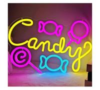 Luz de neón LED Letreros luminosos de neón para decoración paredes, Lollipop Shop