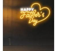 Luz de neón para el día del padre, letrero de neón personalizado para papá, regalos personalizados, arte del día del padre, decoración de festival de fiesta familiar, regalo para papá