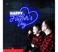Luz de neón para el día del padre, letrero de neón personalizado para papá, regalos personalizados, arte del día del padre, decoración de festival de fiesta familiar, regalo para papá