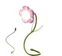 Luz de noche con flores, luz de flores linda | Lámparas de escritorio ajustables Lámpara de 3 modos | Lámpara de flores portátil USB, luz nocturna floral para escritorio o mesa, lámpara de noche de