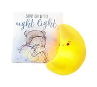 Luz de noche de luna y libro