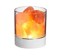 Luz de noche de piedra de sal del Himalaya, 7 colores, lámpara LED de cristal de roca, lámpara de purificación de aire natural USB portátil para coche, oficina en casa, dormitorio, decoración de