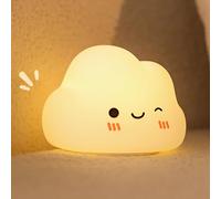 Luz de Noche para Niños, Gemmac Lámpara de Noche de Silicona Recargable Regulable con Temporizador LED Lámpara de Noche Decoración de Escritorio Silicone Night Light para Dormitorio Habitación de Niño