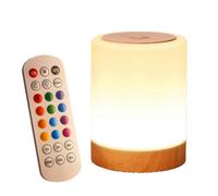 Luz de noche para niños, lámpara táctil LED para mesita de noche con control remoto,