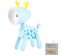 Luz de noche plegable con forma de animal - lámpara de mesa con protección para los ojos y soporte para teléfono | Linda lámpara LED para dormitorio de niños, bebés, niños pequeños, adolescentes, lámp
