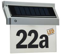 Luz de número de casa solar con LED