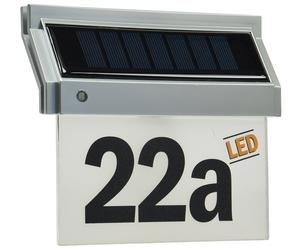 Luz de número de casa solar con LED