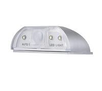 Luz de Ojo de Cerradura Inteligente PIR Sensor Infrarrojo Automático Detector de Movimiento Luz de Bloqueo 4 Lámpara LED