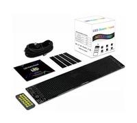 Luz De Ojos De Diablo For Automóviles, Pantalla LED Con Patrón De Texto For Hacer Usted Mismo, Pantalla LED Flexible Programable For Automóviles, For Ventanas De Automóviles Y Camiones(1 Pack,D 59.5*1