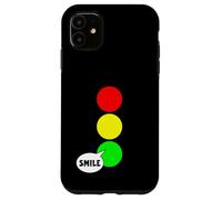 Luz de parada verde fiesta para solteros Color divertido sonrisa verde Carcasa para iPhone 11