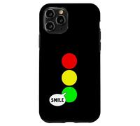 Luz de parada verde fiesta para solteros Color divertido sonrisa verde Carcasa para iPhone 11 Pro