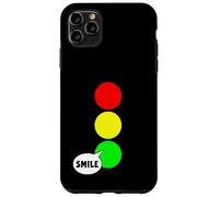 Luz de parada verde fiesta para solteros Color divertido sonrisa verde Carcasa para iPhone 11 Pro Max