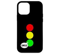 Luz de parada verde fiesta para solteros Color divertido sonrisa verde Carcasa para iPhone 12 mini