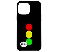 Luz de parada verde fiesta para solteros Color divertido sonrisa verde Carcasa para iPhone 13 Pro Max