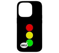 Luz de parada verde fiesta para solteros Color divertido sonrisa verde Carcasa para iPhone 14 Pro
