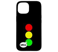 Luz de parada verde fiesta para solteros Color divertido sonrisa verde Carcasa para iPhone 15