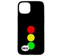 Luz de parada verde fiesta para solteros Color divertido sonrisa verde Carcasa para iPhone 15 Plus