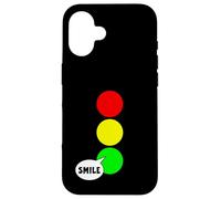 Luz de parada verde fiesta para solteros Color divertido sonrisa verde Carcasa para iPhone 16