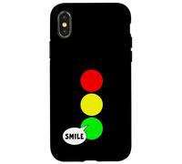 Luz de parada verde fiesta para solteros Color divertido sonrisa verde Carcasa para iPhone X/XS