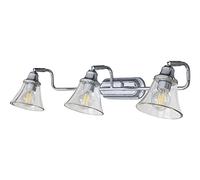 Luz de pared/baño Antoine Metal chrom E14 3x Max 40W IP44 H: 14 cm L: 65 cm B: 18 cm dimmable