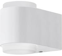 Luz De Pared Exterior Eglo Briones, Aluminio Fundido Y Plástico, 3 W, Blanca