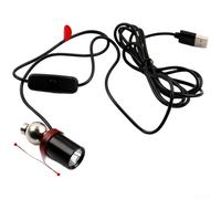 Luz de pesca diseñada para puente de balsa o uso con doble fuente de LED azul y blanco, puerto de carga USB y control de ancho de haz ajustable (A)