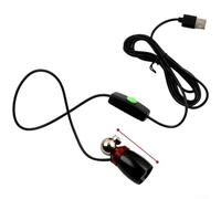 Luz de pesca diseñada para puente de balsa o uso con doble fuente de LED azul y blanco, puerto de carga USB y control de ancho de haz ajustable (C)