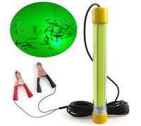 Luz de pesca subacuática de 30000 lúmenes, 12 V, 50 W, LED, luz de pesca subacuática, luz verde, luz de señuelo de pesca, impermeable, buscador de cebo de pesca, lámpara de barco, calamar, camarón