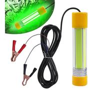 Luz de pesca subacuática superbrillante, 20 W, 12 V, 16000 lúmenes, IP68, impermeable, sumergible, lámpara LED sumergible para pesca nocturna, barco, luz de caída profunda para crappie, calamar