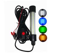 Luz de pesca submarina DC/AC12-24V IP68 Lámpara de pesca LED sumergible impermeable azul | Lámpara LED